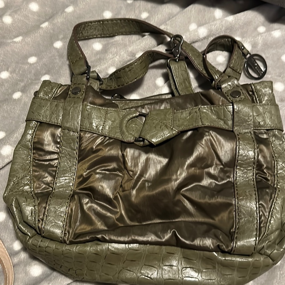 Hillary Radley khaki green purse